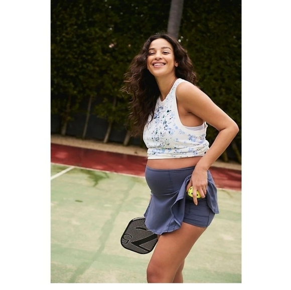 FP Movement x HATCH Love Floral Printed Tank Top Cornflower Blue Size XS - Picture 3 of 10